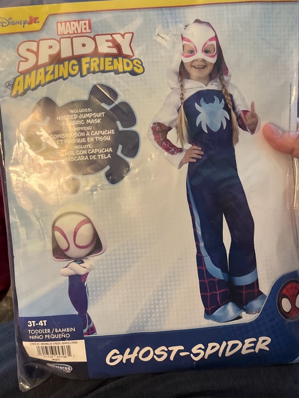 Marvel Spidey and His Amazing Friends Ghost-Spider Kids Costume - 3T-4T